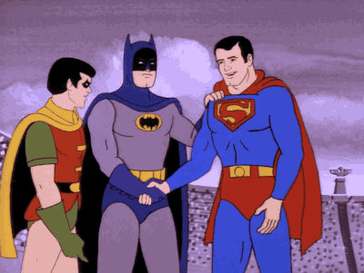 batman, superman i robin