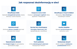 infografika przedstawiaj&#261;ca, jak rozpozna&#263; dezinformacj&#281; w sieci