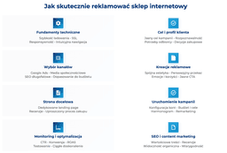infografika przedstawiaj&#261;ca jak skutecznie reklamowa&#263; sklep internetowy