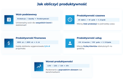 infografika przedstawiaj&#261;ca, jak obliczy&#263; produktywno&#347;&#263;