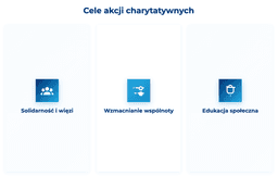 infografika przedstawiaj&#261;ca cele akcji charytatywnych
