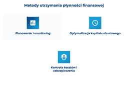 infografika przedstawiaj&#261;ca metody utrzymania p&#322;ynno&#347;ci finansowej