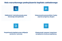 infografika przedstawiaj&#261;ca rol&#281; warunkowego podwy&#380;szenia kapita&#322;u zak&#322;adowego 