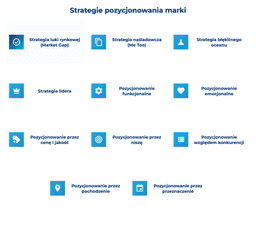 infografika przedstawiaj&#261;ca strategie pozycjonowania marki
