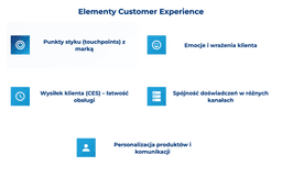 infografika przedstawiaj&#261;ca elementy customer experience
