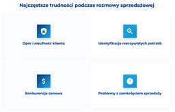 infografika przedstawiaj&#261;ca najcz&#281;stsze trudno&#347;ci podczas rozmowy sprzeda&#380;owej