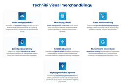 infografika przedstawiająca techniki visual merchandisingu