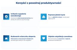 infografika przedstawiaj&#261;ca korzy&#347;ci z powolnej produktywno&#347;ci 