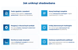infografika przedstawiaj&#261;ca, jak unikn&#261;&#263; shadowbana