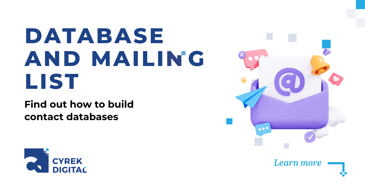 Base and mailing list - how do you build a contact database?